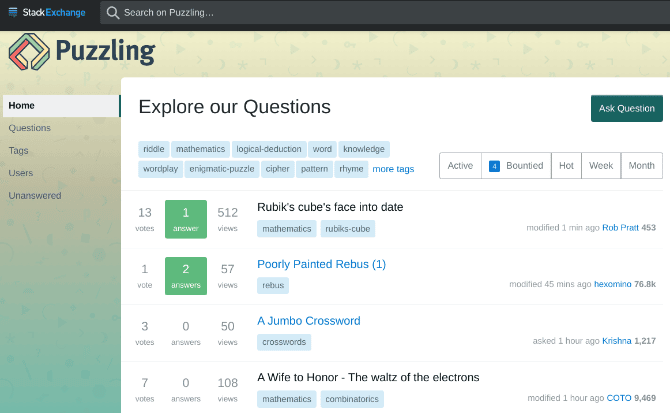 صورة لـ أفضل مواقع الألغاز لمُحبي ألعاب التفكير الجانبي والمنطفي | puzzles-riddles-stack-exchange-puzzling-DzTechs
