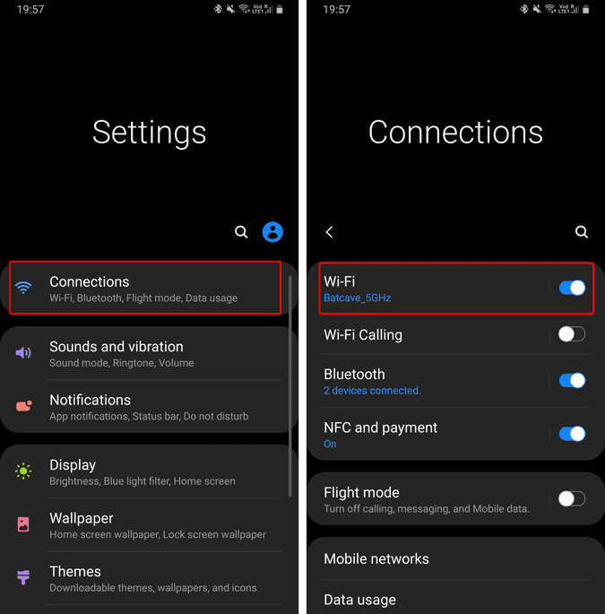 صورة لـ كيفية تمكين عنوان MAC العشوائي على أي جهاز | settings_connections-uWf9wegs-DzTechs