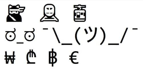 صورة لـ طرق لكتابة الأحرف الصينية وغيرها من الرموز الغريبة في Windows | win_10_characters_new_picker_example-RewLEdgs