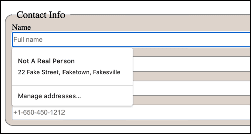 صورة لـ وظيفة الملء التلقائي لـ Google Chrome: الدليل الكامل | Autofill-Example-DzTechs