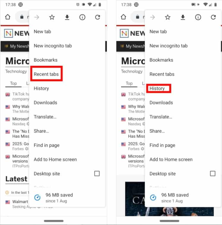 صورة لـ كيفية نقل علامات تبويب المتصفح بين الهاتف الذكي والكمبيوتر الشخصي | Chrome2BTabs2BFrom2BPC2BTo2BPhone-DzTechs
