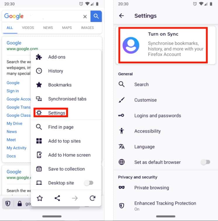 صورة لـ كيفية نقل علامات تبويب المتصفح بين الهاتف الذكي والكمبيوتر الشخصي | Firefox2BSync-DzTechs