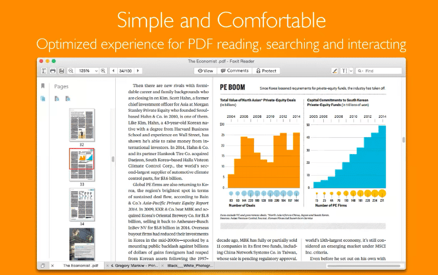 صورة لـ أفضل تطبيقات فتح وقراءة ملفات PDF للـ Mac | Foxit-free-PDF-reader-for-Mac-DzTechs
