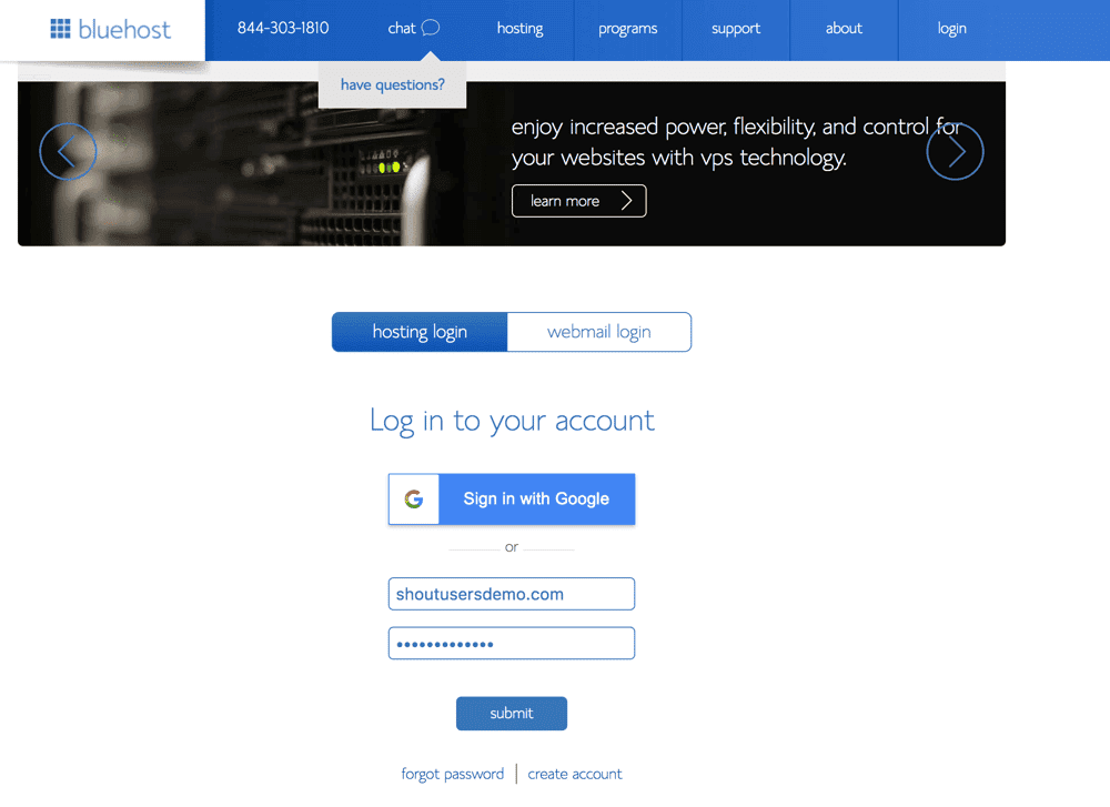 صورة لـ كيفية شراء استضافة لموقع الويب مع اسم نطاق مجاني لمدونة WordPress الخاصة بك | Login_to_Bluehost_Dashboard-32cZmhgs-DzTechs