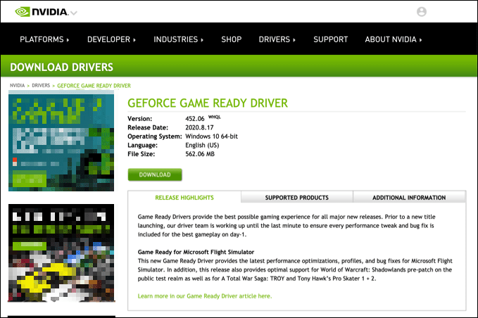 صورة لـ لماذا تتسبب Dwm.exe في ارتفاع استخدام وحدة المعالجة المركزية وكيفية إصلاحها | Nvidia-Driver-Website-DzTechs