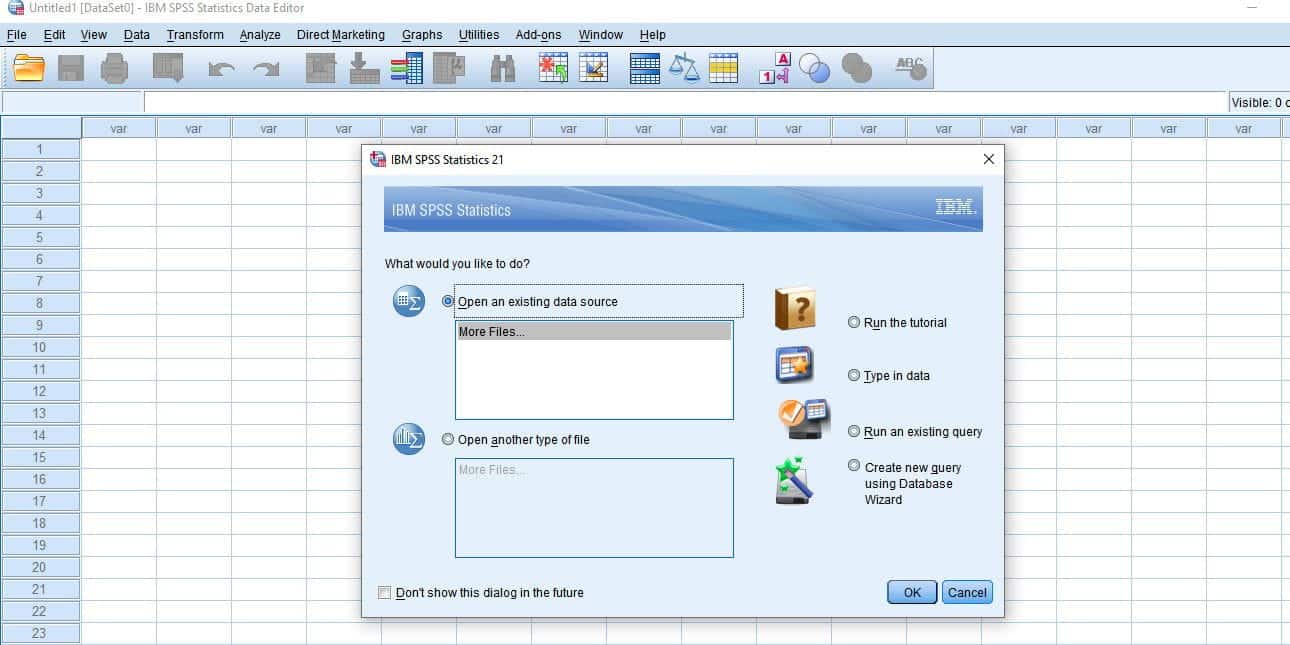 صورة لـ أفضل تطبيقات وأداوت تحليل البيانات التي يُمكنك تعلم استخدامها بسرعة | SPSS_Interface-lPy0sfgs-DzTechs