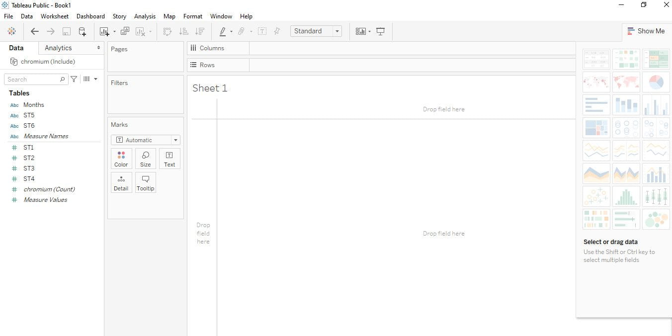 صورة لـ أفضل تطبيقات وأداوت تحليل البيانات التي يُمكنك تعلم استخدامها بسرعة | Tableau_interface-ALy0sfgs-DzTechs