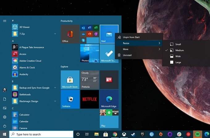 صورة لـ كيفية تخصيص Windows 10: الدليل الكامل | Tile-Custom-DzTechs