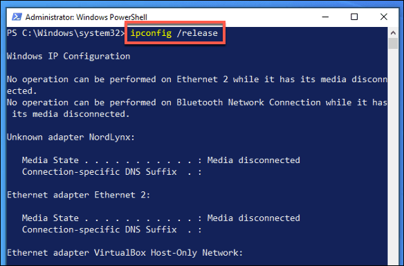صورة لـ ما هي مدة تأجير DHCP وهل يجب تغييرها؟ | Windows-IPConfig-Release-DzTechs