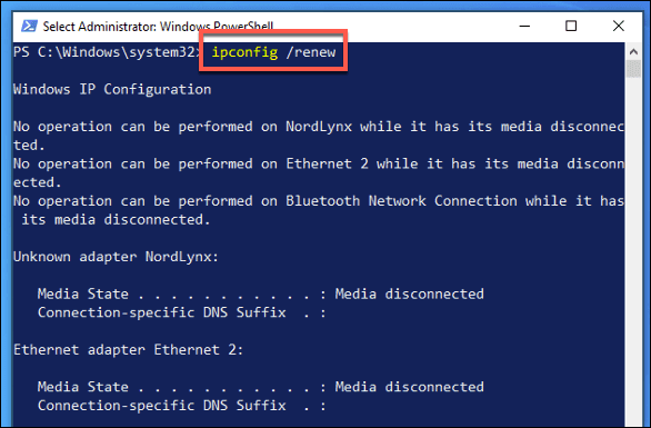 صورة لـ ما هي مدة تأجير DHCP وهل يجب تغييرها؟ | Windows-IPConfig-Renew-DzTechs