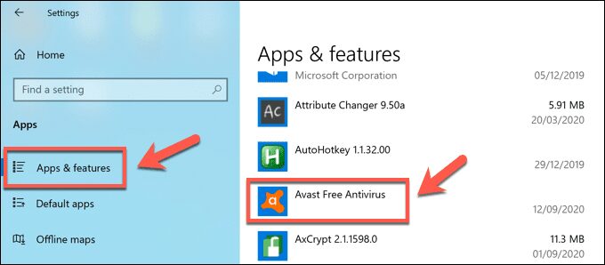 صورة لـ كيفية إلغاء تثبيت Avast على نظام التشغيل Windows 10 | Windows-Settings-Avast-DzTechs