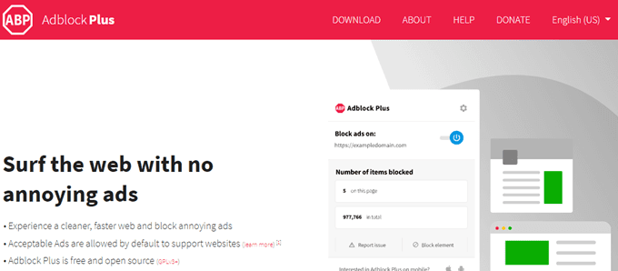 صورة لـ أفضل إضافات حظر الإعلانات لمتصفح Firefox و Chrome | adblock-plus-site-DzTechs