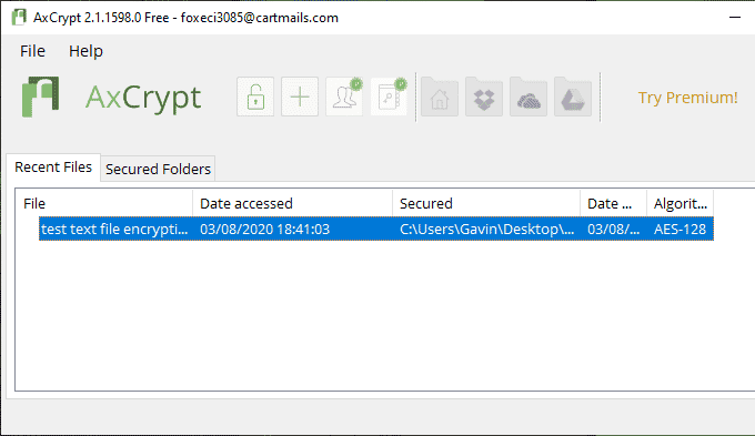 صورة لـ كيفية تشفير وفك تشفير ملف نصي في نظام Windows 10 | axcrypt-encryption-manager-DzTechs