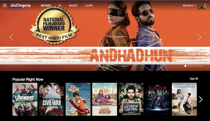 صورة لـ أفضل المواقع المجانية لمشاهدة الأفلام الهندية عبر الإنترنت من الناحية القانونية | bollywood_movies_jiocinema-PiJANfgs-DzTechs