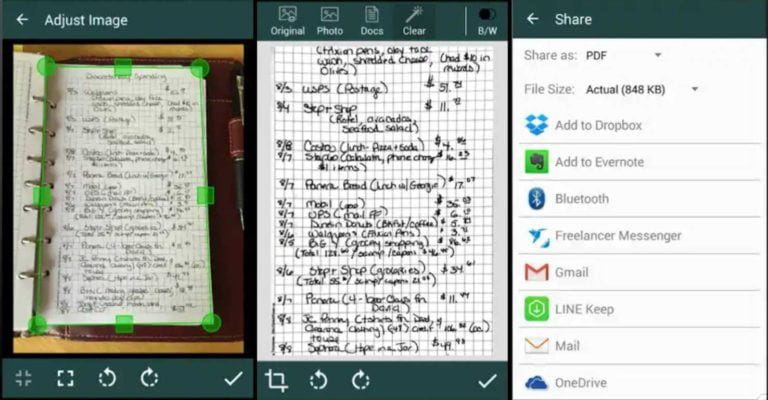 صورة لـ أفضل تطبيقات المسح الضوئي للمستندات لـ Android: حفظ المستندات بصيغة PDF | clear_scannerFILEminimizer_768x400-cNrmSfgs-DzTechs
