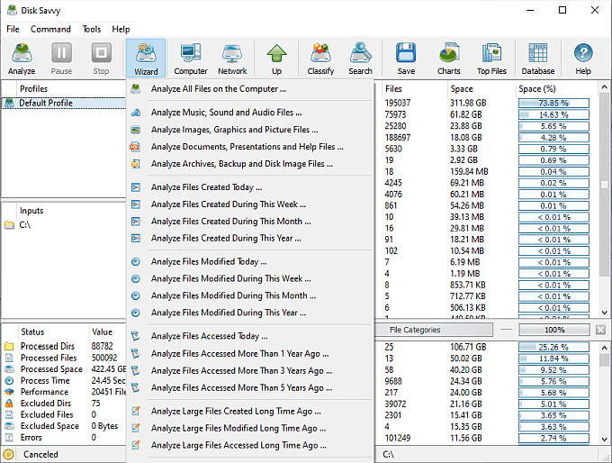 صورة لـ أفضل تطبيقات تحليل مساحة القرص للعثور على الجيجابايت المفقودة | disksavvy-hard-drive-analyzer-DzTechs