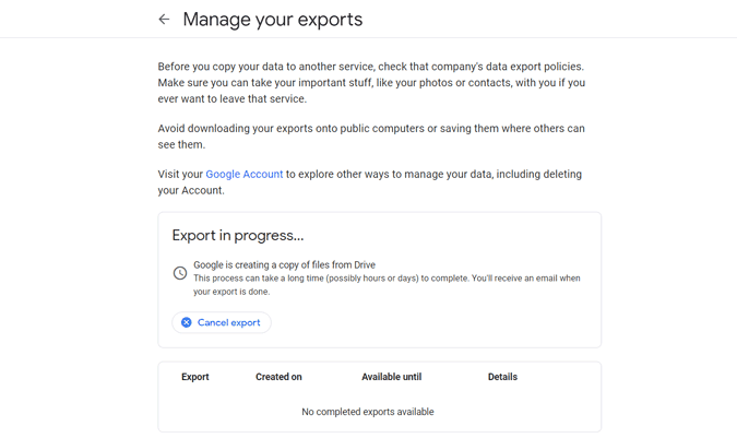 صورة لـ كيفية نقل بيانات Google Drive إلى OneDrive بسهولة | export_takeout-yoE6Fhgs-DzTechs