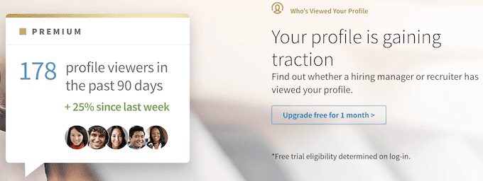 صورة لـ ما هو الوضع الخاص في LinkedIn وكيفية عرض الملفات الشخصية باستخدامه | linkedin-premium-DzTechs