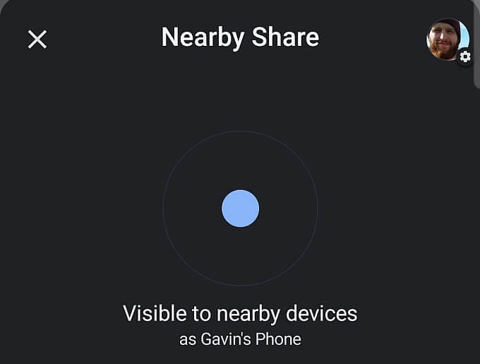 صورة لـ ما المقصود بميزة المشاركة عن قرب على Android؟ | nearby-share-searching-for-devices-DzTechs