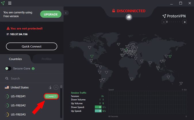 صورة لـ كيف الوصول إلى Nvidia GeForce Now في البلدان غير المدعومة | proton_VPN_connect_US-5JFq2ggs-DzTechs