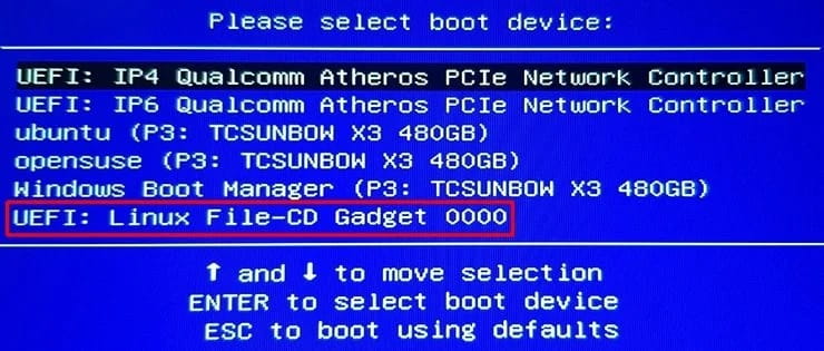 صورة لـ كيفية تثبيت نظام Windows 10 من جهاز Android | select_boot_menu_options_windows_10_1-UjBysfgs-DzTechs