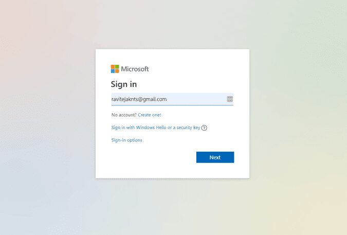 صورة لـ كيفية نقل بيانات Google Drive إلى OneDrive بسهولة | sign_in_microsoft-IxE6Fhgs-DzTechs