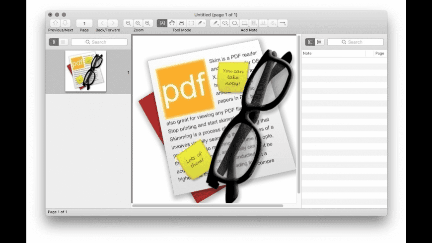 صورة لـ أفضل تطبيقات فتح وقراءة ملفات PDF للـ Mac | skim-screenshot-DzTechs