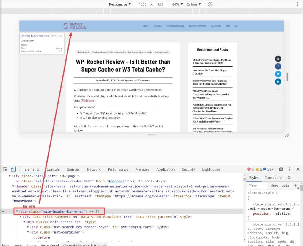 صورة لـ أفضل إضافات WordPress لتحسين تجربة المستخدم وجعل القرّاء سعداء | sticky_header_1024x831-M9zmmhgs-DzTechs