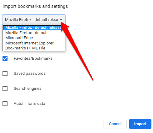 صورة لـ كيفية نقل الإشارات المرجعية من وإلى جميع المتصفحات الرئيسية | transfer-bookmarks-to-from-major-browsers-choose-browser-DzTechs