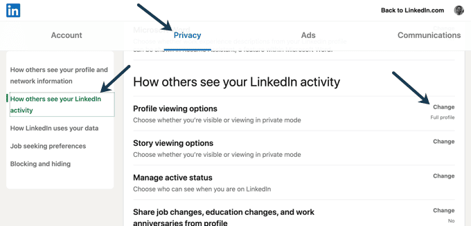 صورة لـ ما هو الوضع الخاص في LinkedIn وكيفية عرض الملفات الشخصية باستخدامه | viewing-history-linkedin-DzTechs
