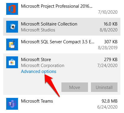 صورة لـ ماذا تفعل إذا لم يفتح Microsoft Store في نظام التشغيل Windows 10 | windows-store-not-opening-advanced-options-DzTechs