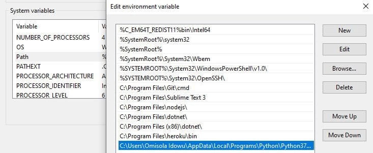 صورة لـ كيفية إضافة Python إلى متغير Windows PATH | 1cT1n6qMIEtFl83HrPw7TFg-DzTechs