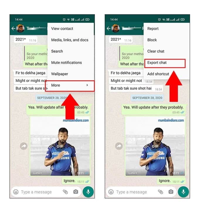 صورة لـ كيفية إنشاء تقرير دردشة فردي على WhatsApp | 1td1GStAUIfGvDMtUlxlo0Q-DzTechs