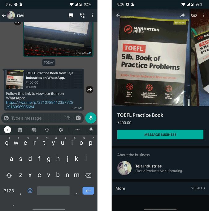 صورة لـ كيفية إضافة المنتجات إلى متجر WhatsApp | 1z2m5en4qcw_rv8bSr6-c1Q-DzTechs