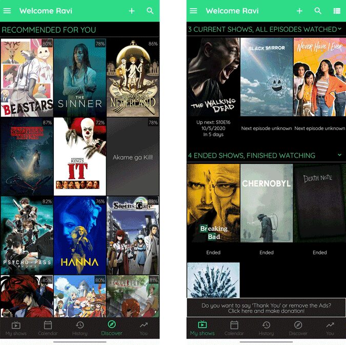 صورة لـ أفضل تطبيقات تتبع الأفلام التي تتزامن مع Trakt على Android | Tv_Show_traker-TkRiXhgs-DzTechs
