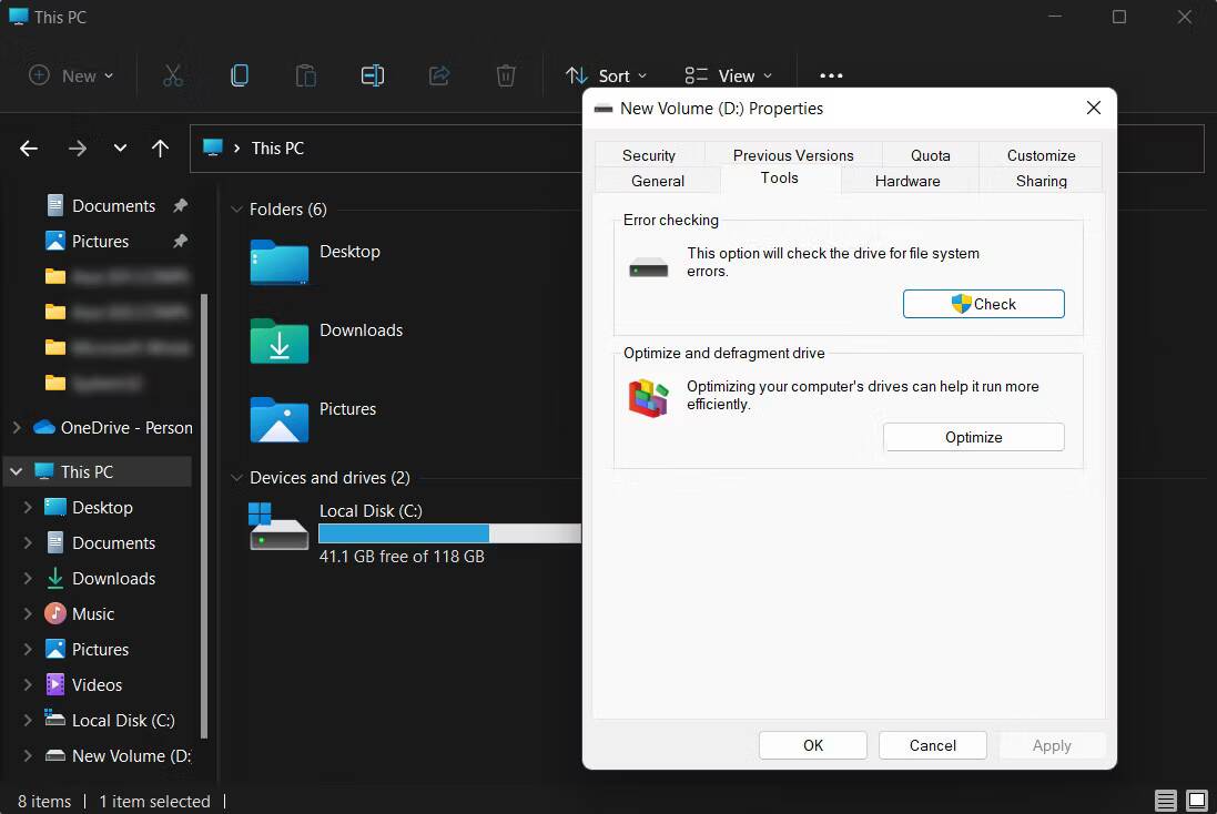 صورة لـ تحليل وتوضيح الاختلافات بين CHKDSK و SFC و DISM في Windows وكيف يُمكن استخدامها | check-error-checking