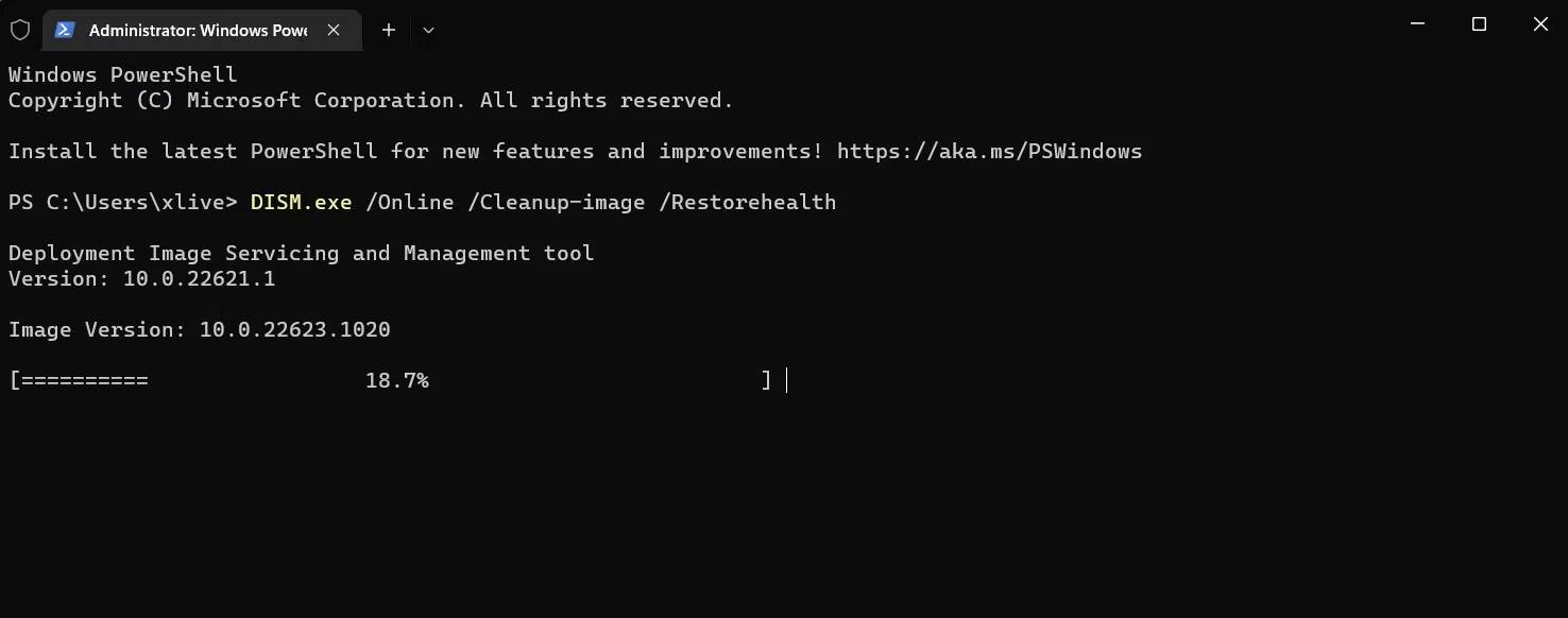 صورة لـ تحليل وتوضيح الاختلافات بين CHKDSK و SFC و DISM في Windows وكيف يُمكن استخدامها | dism-scan
