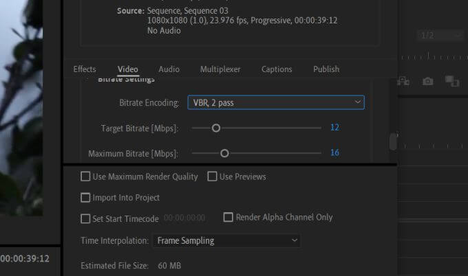 صورة لـ كيفية تصدير مقاطع الفيديو من Premiere Pro إلى شبكات التواصل الاجتماعي | facebookbitrate-DzTechs