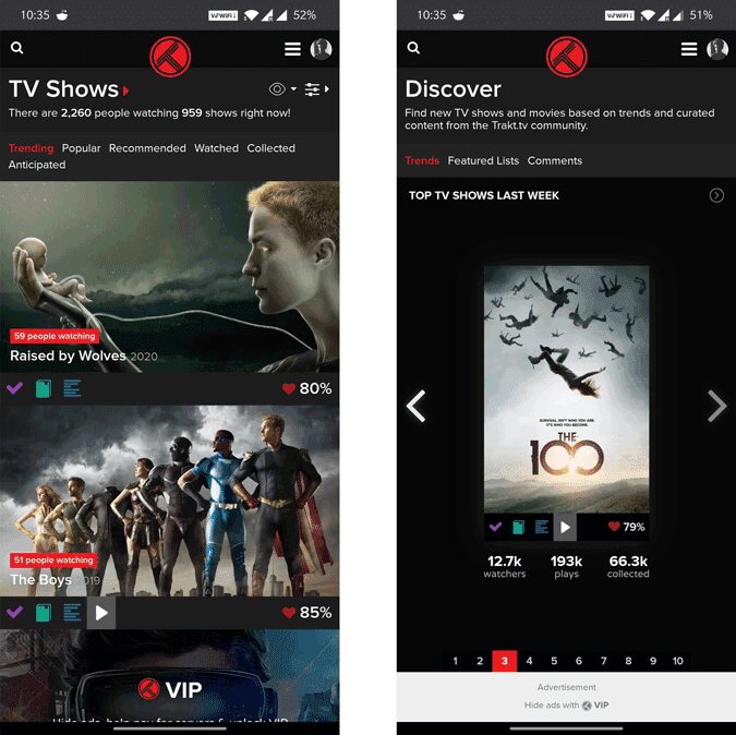 صورة لـ أفضل تطبيقات تتبع الأفلام التي تتزامن مع Trakt على Android | trakt-9aRiXhgs-DzTechs