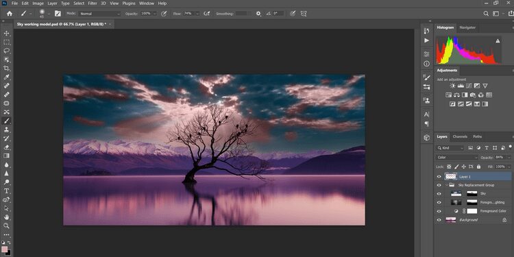 صورة لـ كيفية استبدال مظهر السماء في أي صورة باستخدام Photoshop | 1BR71BoPCALr1Cyif8OMYnw-DzTechs