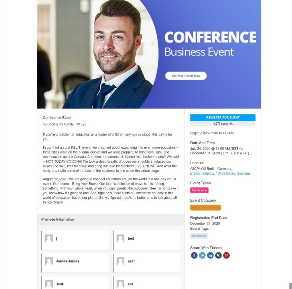 صورة لـ مراجعة WP Event Manager: هل هي أفضل إضافة لإدارة الأحداث على WordPress؟ | 1NUOK0OyK3JI5F0DOzCwPPQ-DzTechs