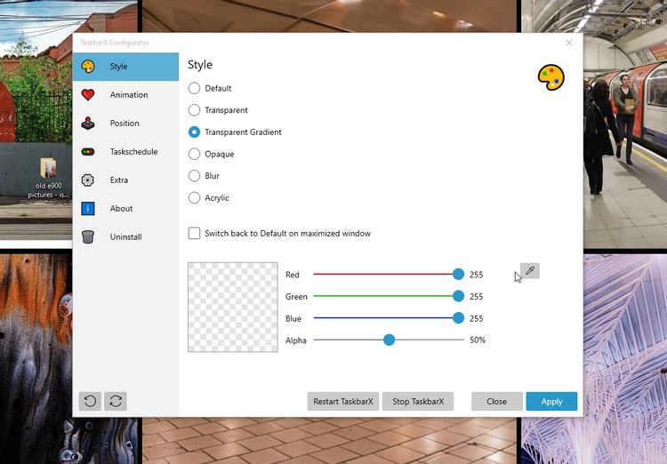 صورة لـ كيفية تخصيص شريط المهام باستخدام TaskbarX على Windows | 1TG7y3yiLmyZweqxmL6PdxA-DzTechs