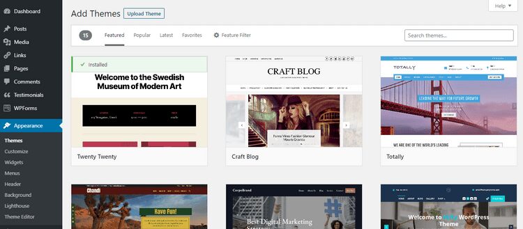 صورة لـ كيفية تثبيت وتحديث وإزالة قالب WordPress | 1jlsbtrPpumBik26RbX-hhg-DzTechs