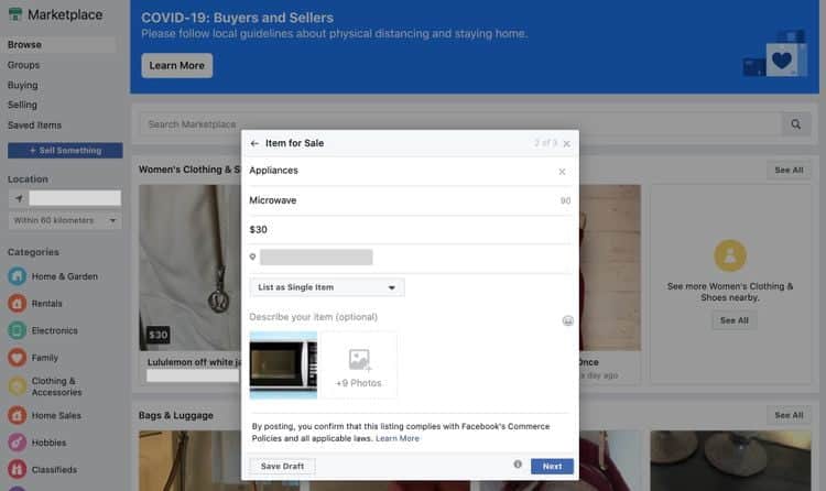 صورة لـ ما هي Facebook Marketplace وكيف تستخدمها؟ | 1kOhjfFLt1163SmvPN6bfug-DzTechs