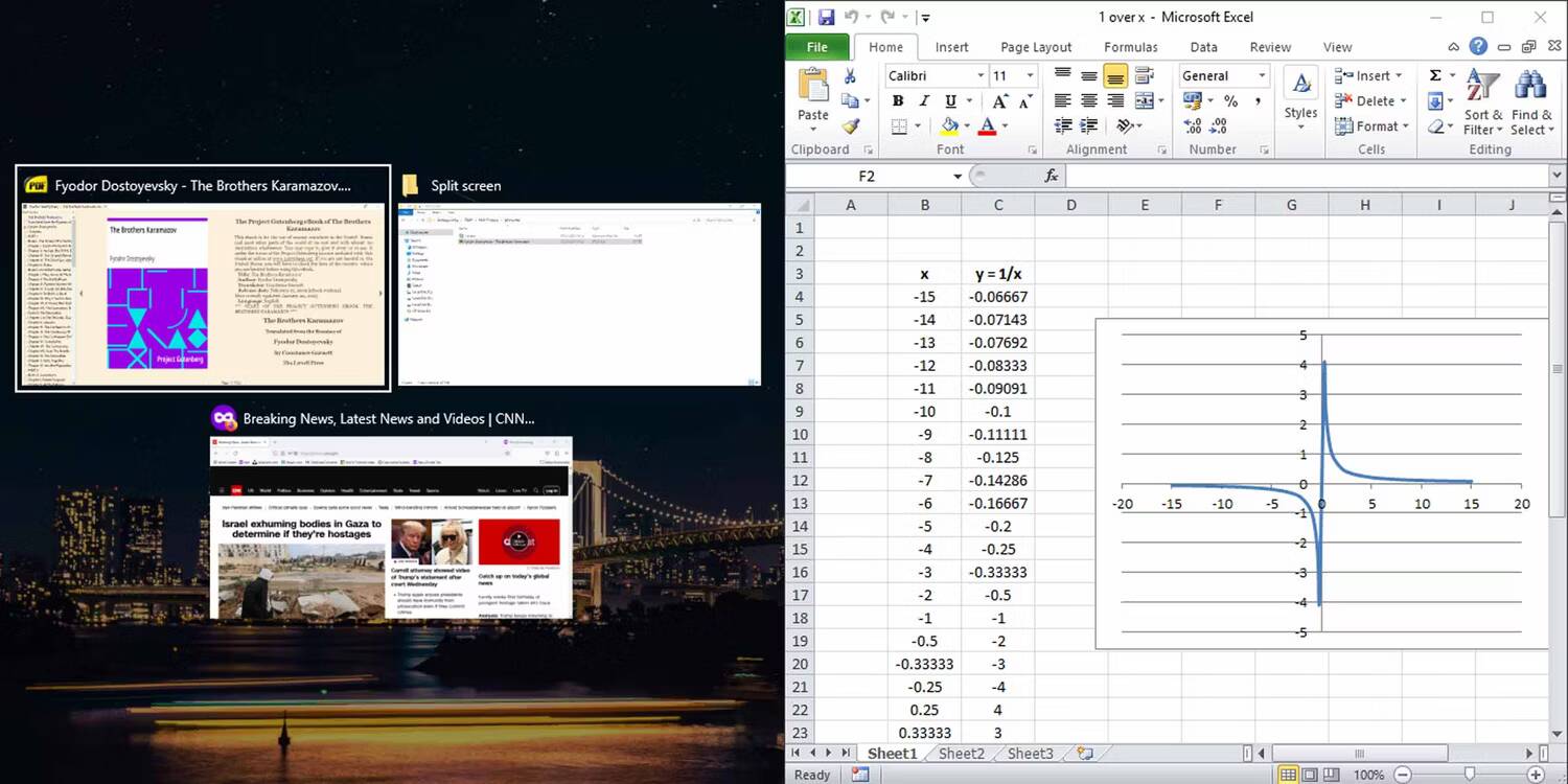 صورة لـ كيفية تقسيم الشاشة في Windows 10 إلى العديد من النوافذ | windows-split-screen-keyboard-shortcut