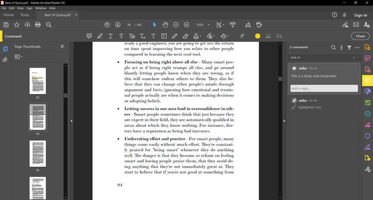 صورة لـ كيفية وضع إشارة مرجعية على الصفحات في مستند PDF في Adobe Reader | 1fScXHDz01DDzEyC89S-sIg-DzTechs
