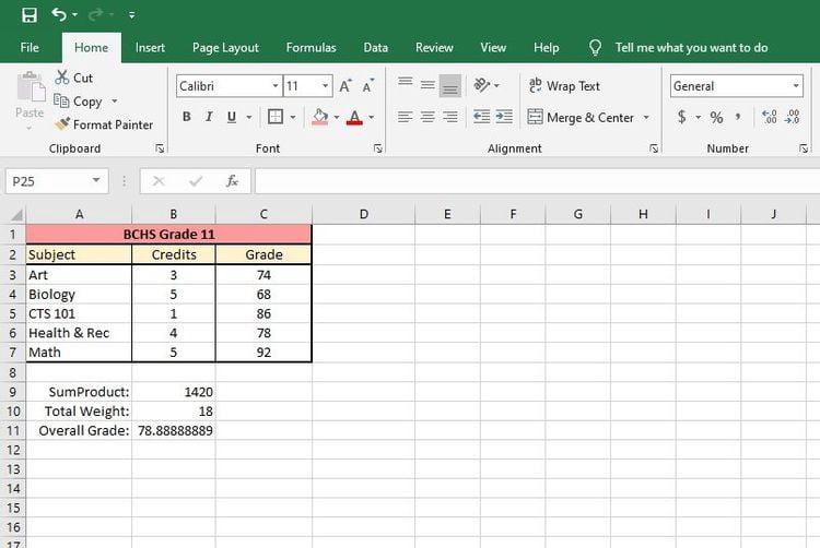 صورة لـ كيفية حساب المتوسط المرجح في Excel | 1CzBmShZ-b1MpkTsAm9MzIg-DzTechs