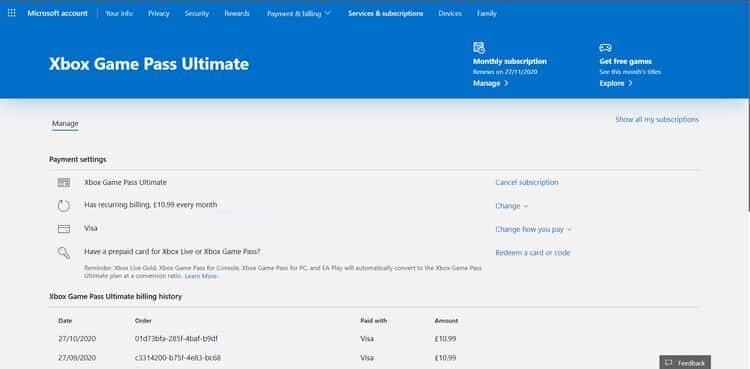 صورة لـ كيفية إلغاء اشتراك Xbox Game Pass الخاص بك | 1I3sKu6OnbotNHvpN862taw-DzTechs