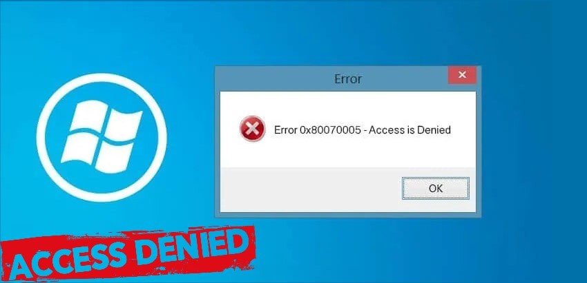 صورة لـ كيفية إصلاح خطأ رفض الوصول إلى Windows مع الرمز 0x80070005 | 1W74ihnjB_M_-usUI8zD9pg-DzTechs