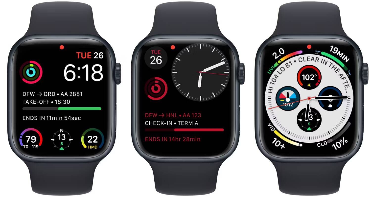 صورة لـ أفضل إضافات Apple Watch التي تُحسِّن تجربة المُستخدم | app-in-the-air-complication